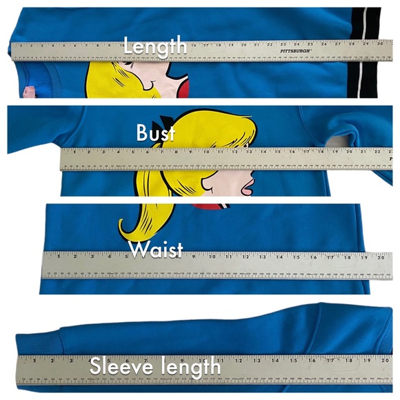 ARCHIE COMICS - Betty & Veronica by Rachel Antonoff Betty BLUE sweater Dress S - Picture 8 of 9
